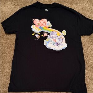 Care Bear Graphic Black Short Sleeve Tee 🧡
